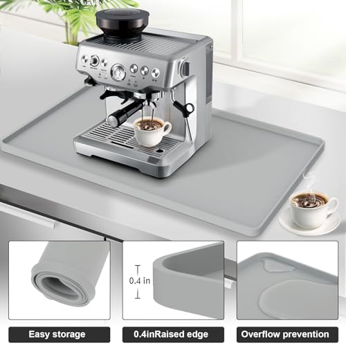 Silicone Coffee Mat 24"x16" (grey)