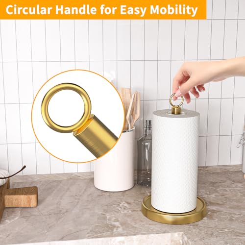 Gold Paper Towel Holder Countertop (Gold)