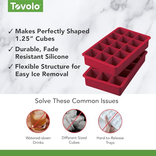 Trays Ice Cube Cayenne Set Of 2 (Charcoal / 1 Count)
