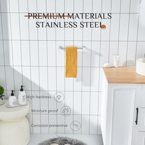 Bathroom Towel Bar Brushed Nickel 12 (Brushed Nickel / 12-Inch)