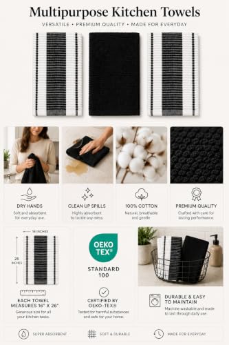 Olive Green Kitchen Hand Dish Towels
