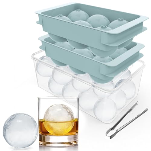 Large Ice Ball Maker Mold (Blue / 1.9In*6 Balls)