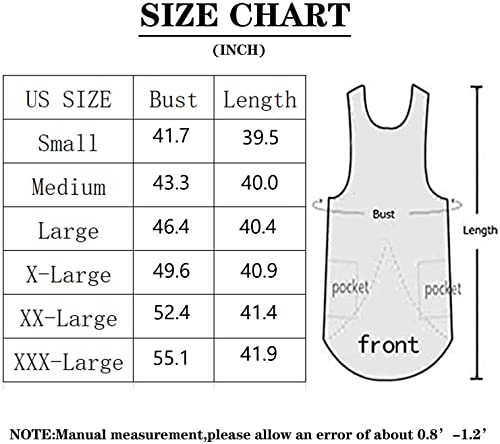 Cotton Linen Apron Cross Back Apron for Women with Big Pockets Square Pinafore Dress for Baking Cooking BBQ & Grill (Light Blue / 3X-Large)