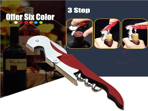 Professional Waiter Corkscrew Wine Openers Set (Multi-Color 4 Packs)