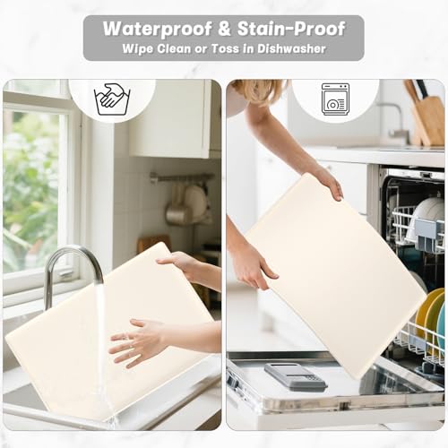 Silicone Coffee Mat (Beige / 16" x 24")