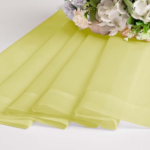 Lemon Sheer Curtains for Bedroom Living Room 90 Inches Long (Lemon Yellow / 42"W x 90"L (Pack of 2))