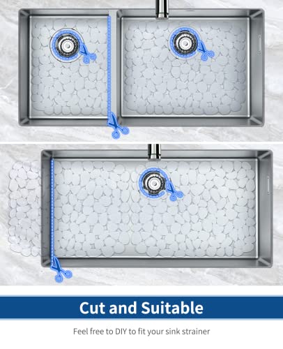 Pebble Sink Mat for Stainless Steel (Clear)