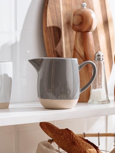 13oz Creamer with Handle (13 Ounces / Dark Gray)