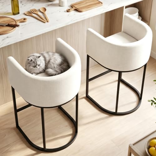 26" H Counter Height Bar Stools Set of 1 (White / Set of 1)