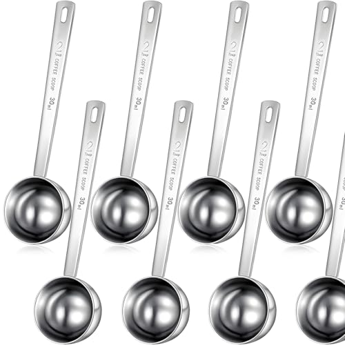 8 Pcs 2 Tablespoon Scoops with Long Handle