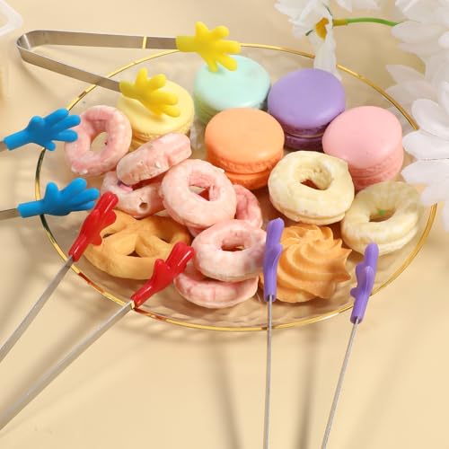 4 Pcs Silicone Mini Tongs