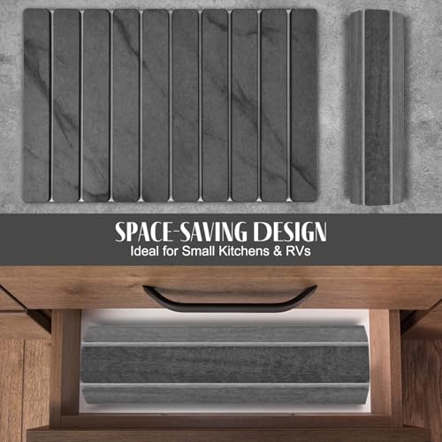 Large Stone Dish Drying Mats for Kitchen Counter (24" x 16")