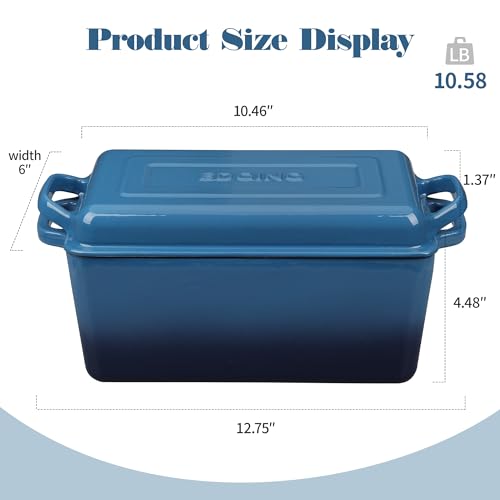 Enameled Cast Iron Dutch Oven (Lake Blue)