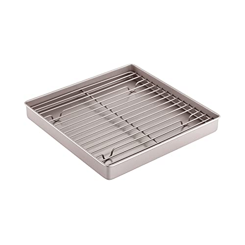 Roasting Pan with Rack (04 - 11.2" x 11.2" x 1.4" Shallow)