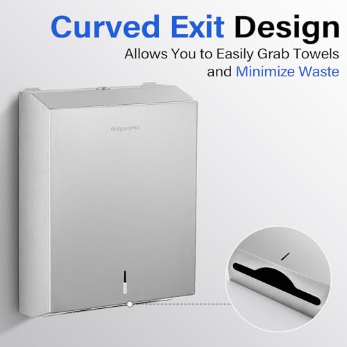 Commercial Paper Towel Dispenser Wall Mount (400 C-Fold/525 Multi-Fold)