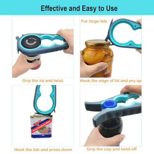 Jar Opener for Weak Hands (Blue and Grey)