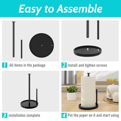 Paper Towel Holder Countertop (Black)