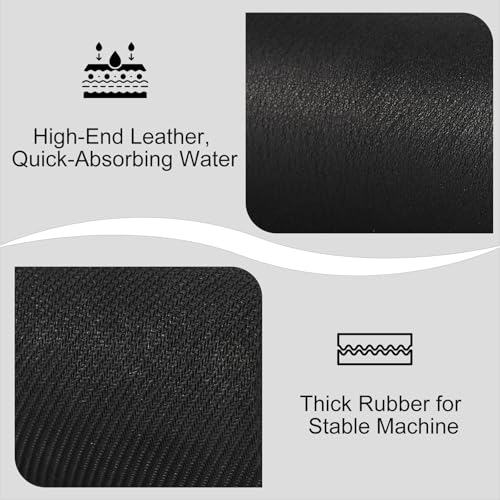 Espresso Coffee Mat for Ninja Luxe Cafe Accessories Breville Espresso Machine Accessories (12''x19'' black)