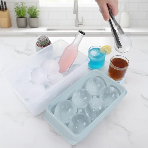 Large Ice Ball Maker Mold (Blue / 1.9In*6 Balls)