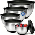 Mixing Bowls with Airtight Lids (Black)