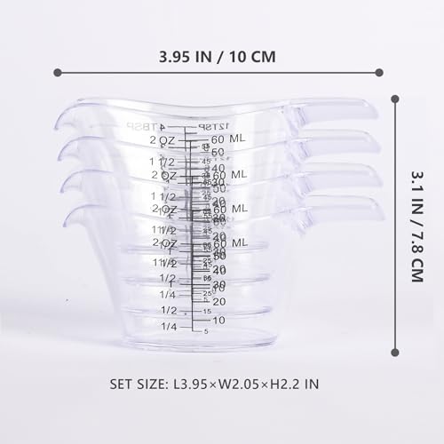 4 Pack Small Measuring Cups