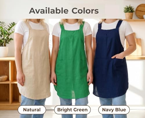 Soft Cotton Linen Cross Back Pull (Red)