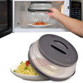 Magnetic Microwave Splatter Cover (12 Inch - Full Size Microwaves - Gray)