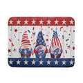 4th of July Gnomes Dish Drying Mat 18x24 inch Patriotic Elf Usa Stars Dish Drainer Mats Independece Day Large Microfiber Dish Drying Pad for Kitchen Countertop Holiday Decor (24" x 18")
