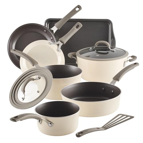 Cook + Create Aluminum Nonstick Cookware Set (Almond / Cookware Set (10 Piece))