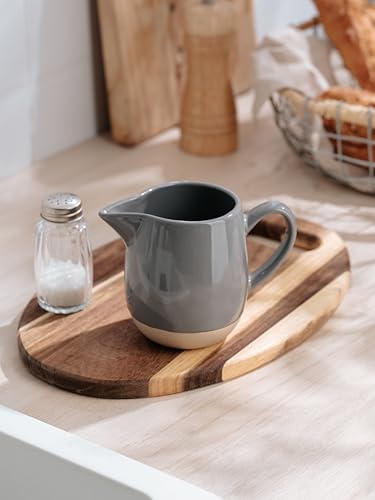 13oz Creamer with Handle (13 Ounces / Dark Gray)