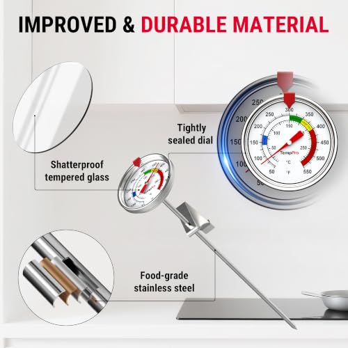 Candy Thermometer with Pot Clip (Mechanical Thermometer)