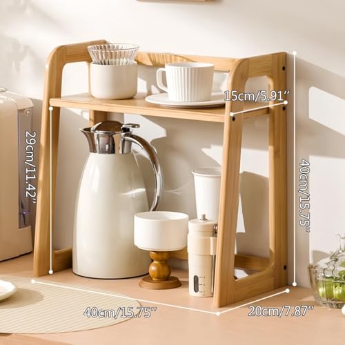 Natural Bamboo Coffee Station Organizer (Natural Bamboo)