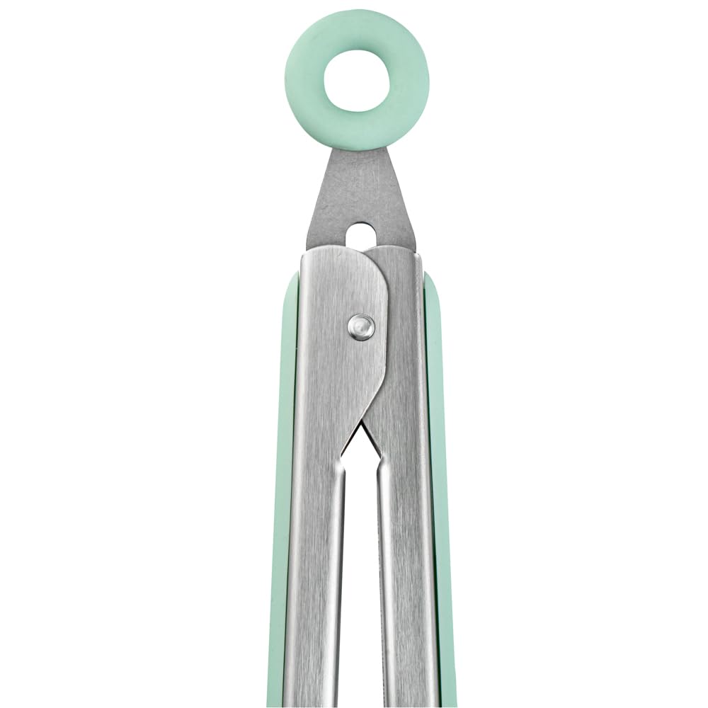 Teal Stainless Steel Kitchen Tong Set (Set / Teal)