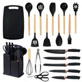 Cooking Utensils Set (Black 19 PCS Set)