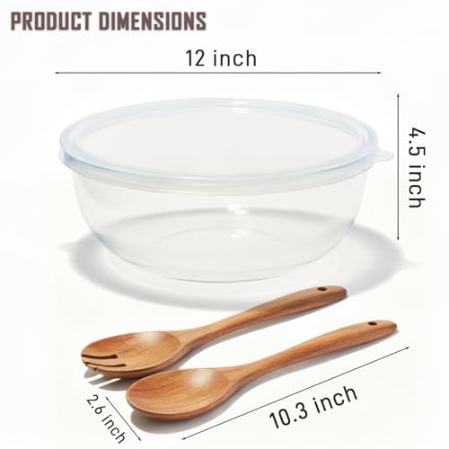 Large Glass Bowls with Lid