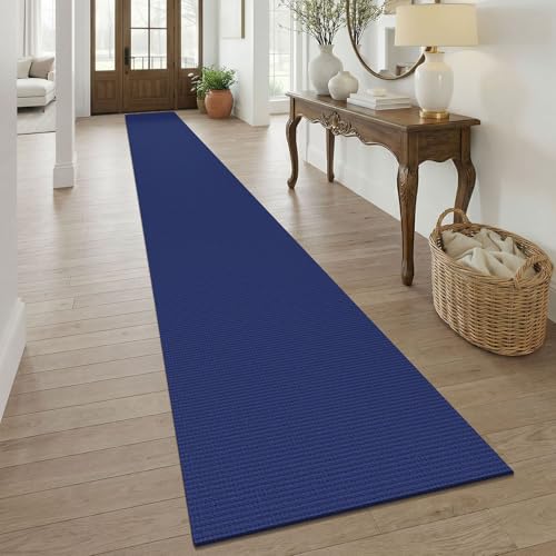 Braided 2.5'x20' Runners Rugs for Hallway (Deep Navy Blue / 2'8" x 20' (Runner))