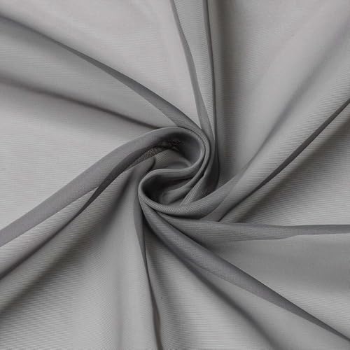 Cafe Curtains 36 Inch Length Tier 2 Pieces (Grey / 42"W x 36"L (Pack of 2))