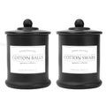 2 Pack Farmhouse Apothecary Jars with Lids