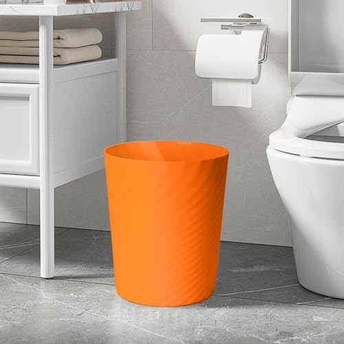 Trash Can Small Waste basketbin (Orange)