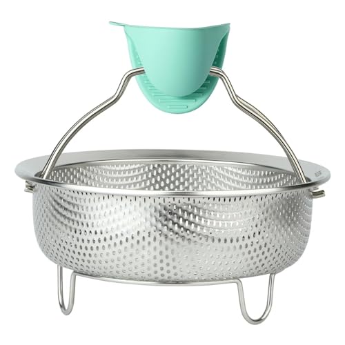 Stainless Steel Steamer Basket (Silvery / Large)