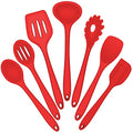 Silicone Cooking Utensils Set (7 Pieces / Red)