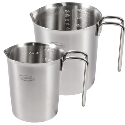 Newness 2 Pack Stainless Steel Measuring Cups Set