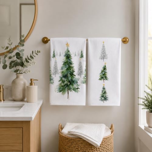 Christmas Decorations Indoor Kitchen Towels Decor Home (Green)