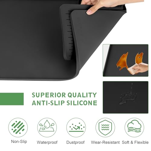 Silicone Coffee Mat 16"x16" (Black)