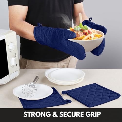 Oven Mitt 7"x13" (Indigo Blue)