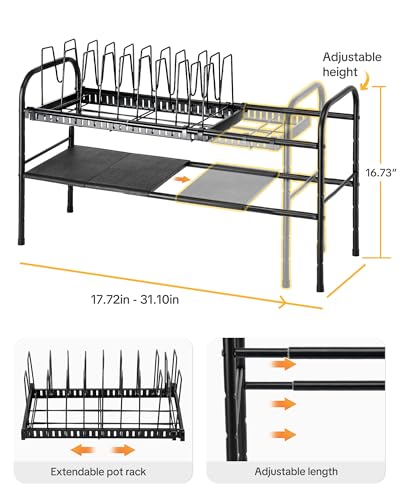 Pots and Pans Organizer Under Cabinet