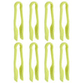 8 Pcs Toaster Tongs (6 Inch / Green)