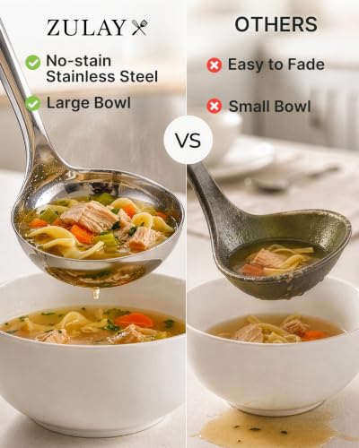 Premium Soup Ladle (Stainless Steel)