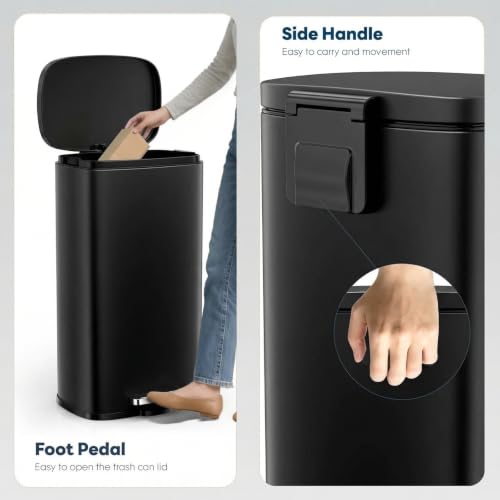 13.2 Gal Kitchen Trash Can (Black / 13.2 Gal)