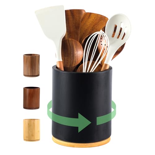 Black Utensil Holder (Black)